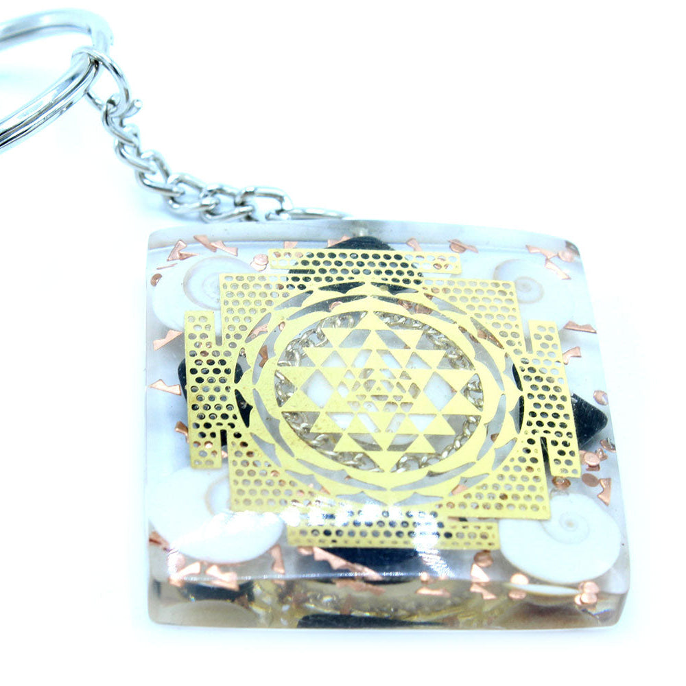 Orgonite Power Keyring - Home Protect Tourmaline