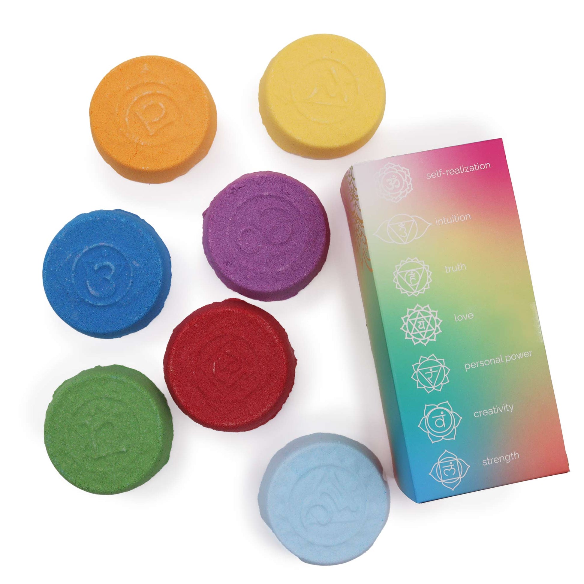 Chakra Bath Bombs Set - Chakra Harmony & Inner Glow