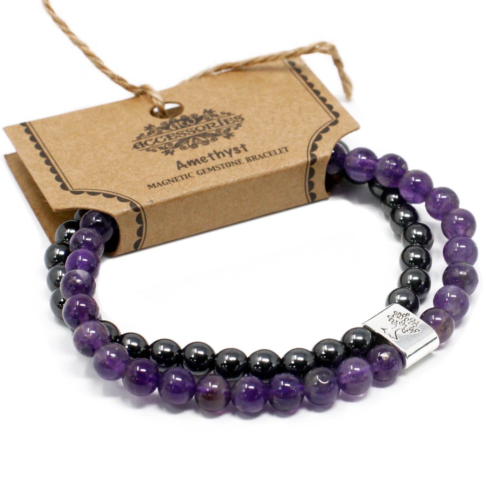 Magnetic Gemstone Bracelets - Amethyst