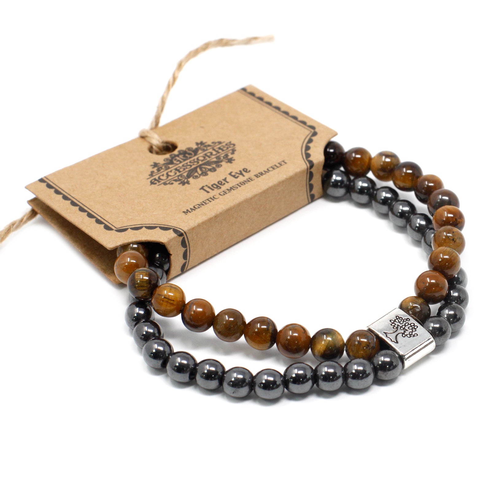 Magnetic Gemstone Bracelets - Tiger Eye
