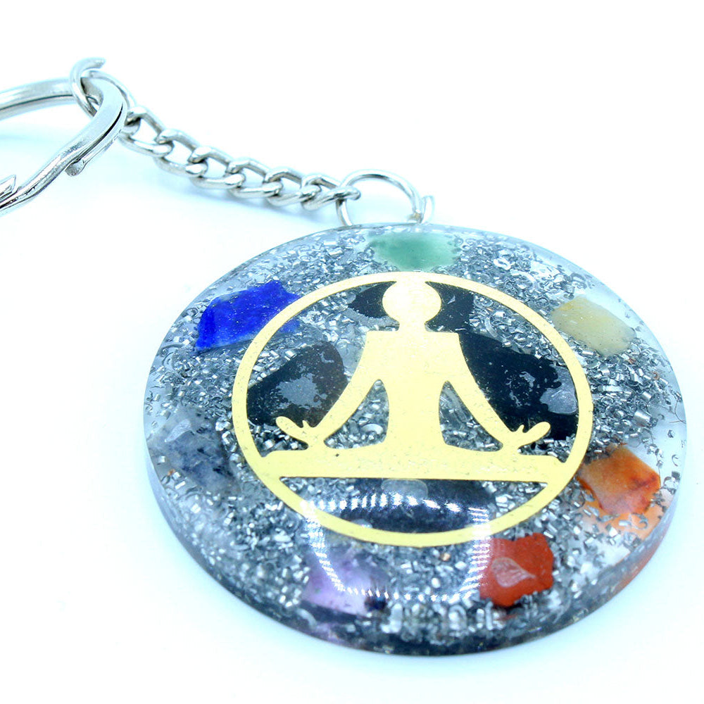 Orgonite Power Keyring - Buddha Seven Chakra